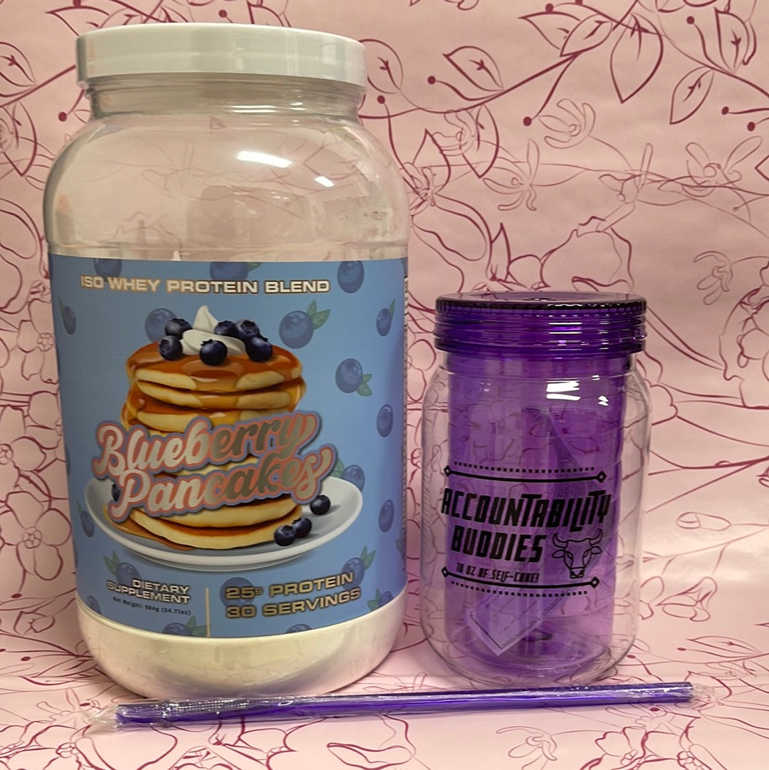 Full size Blueberry Pancake + cup, Moving Sale Bundle